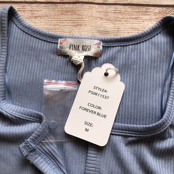 NWT Pink Rose Crop Top - Picture 4 of 6